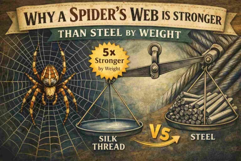 Spider web stronger than steel
