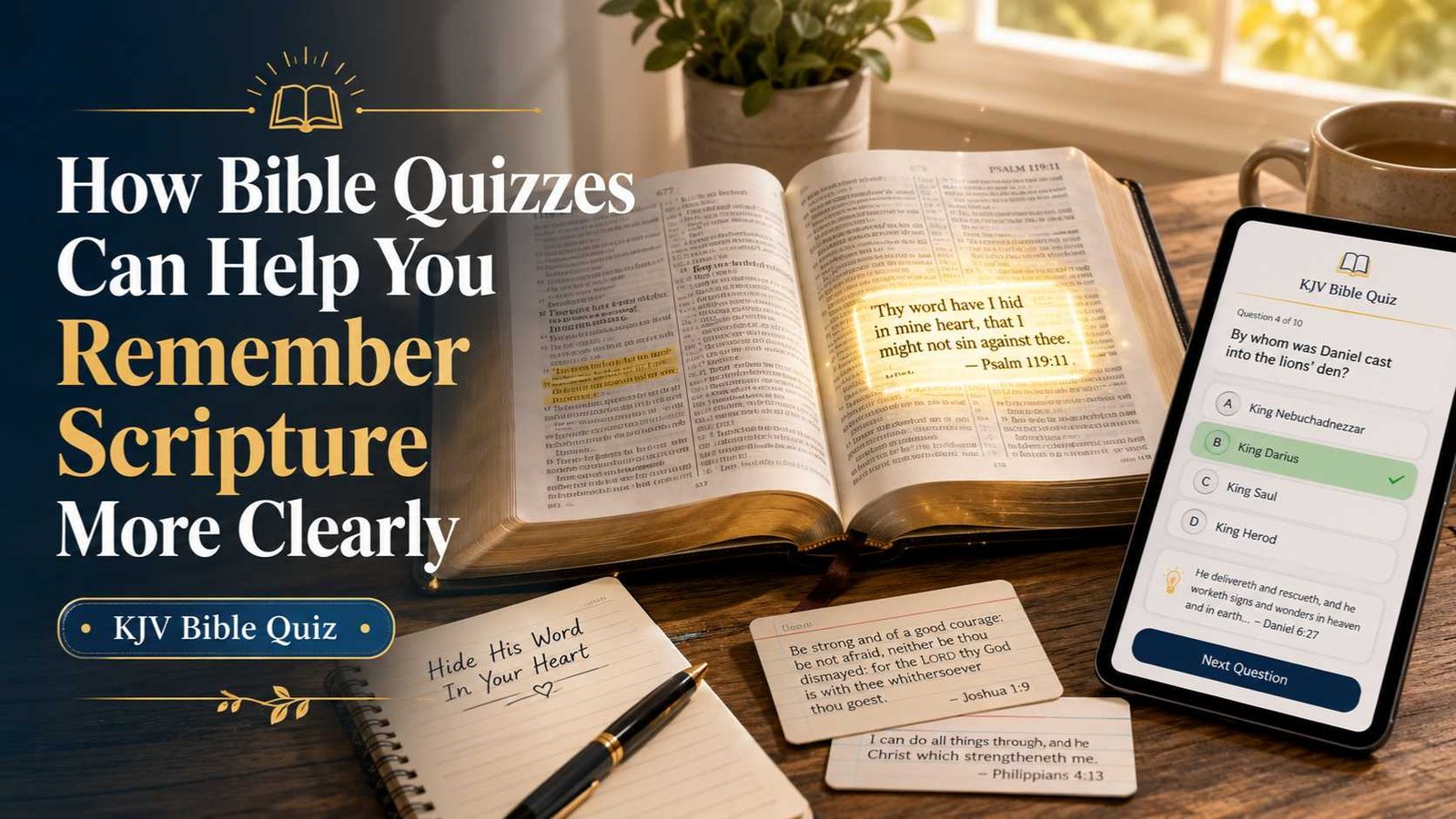 How Bible Quizzes Can Help You Remember Scripture More Clearly