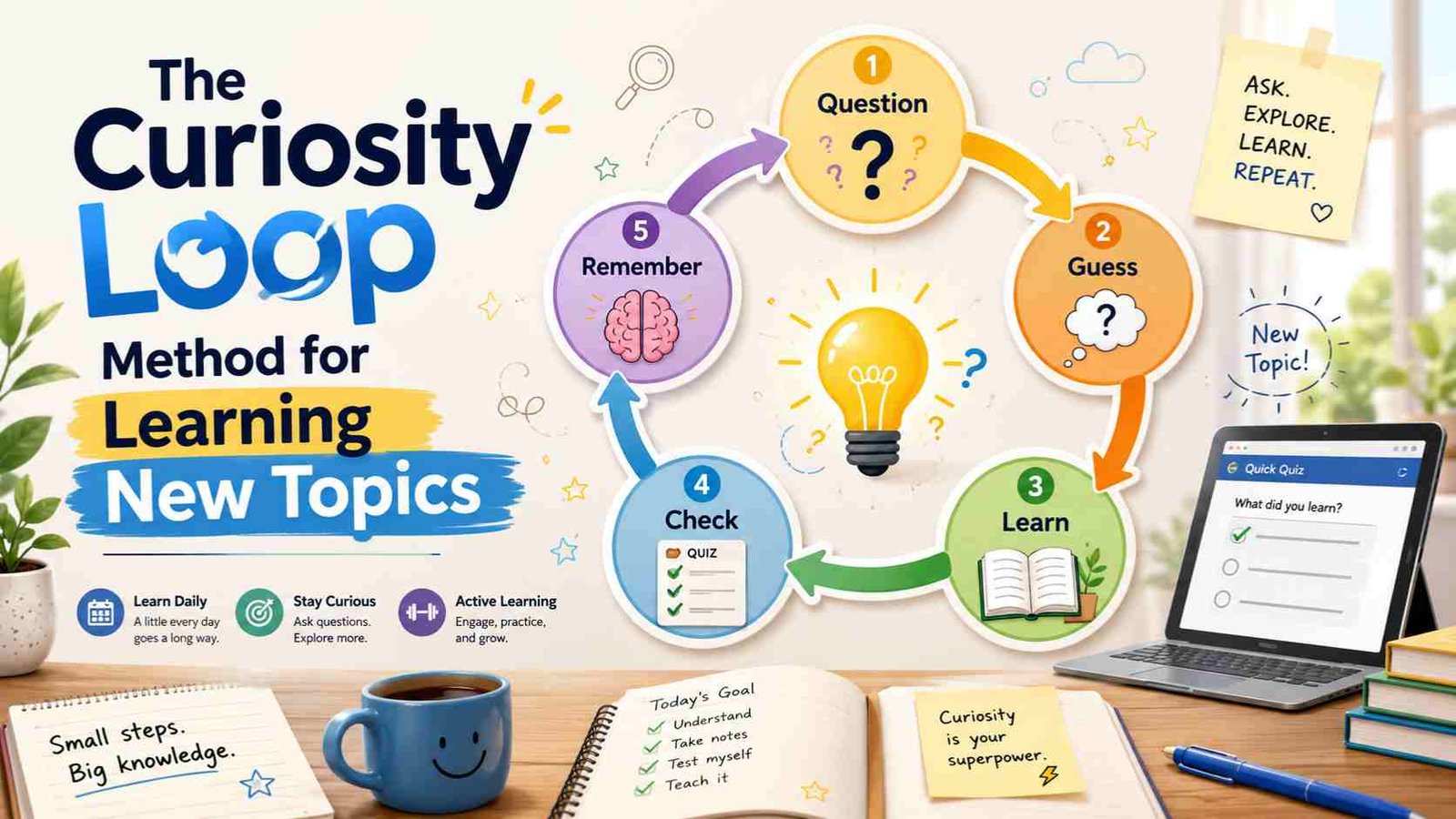 Curiosity Loop Method for Learning