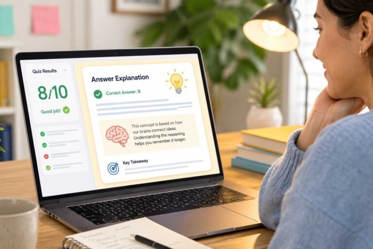 Why Quiz Explanations Matter More Than the Score
